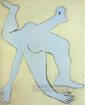 El acróbata azul 3 1929 Cubismo Pablo Picasso Pinturas al óleo